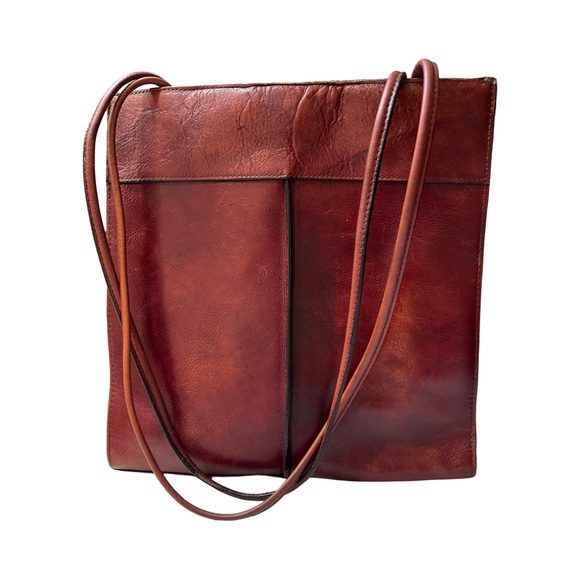 Wilsons Leather Handbags - Vintage Wilson Leather, Pelle Brown, Burgundy Shoulder Bag